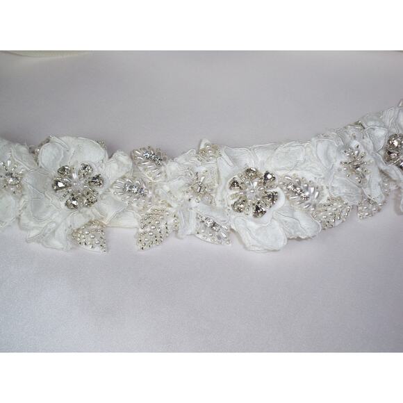 Bridal Belt Bridal Sash Rhinestone and Pearl Belt Bridal Wedding dress belt sash main image 5